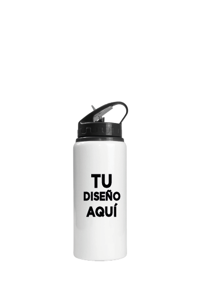 botella personalizada blanca brillante 500ml – diseño exclusivo y máxima calidad